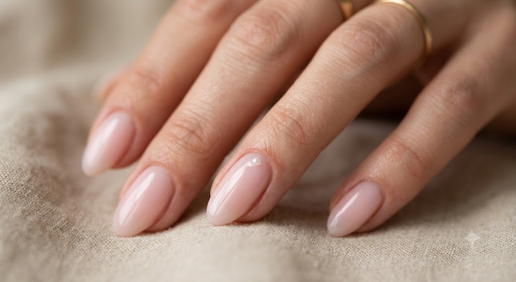 Minimalist Micro Pearl Accent Soap Nails